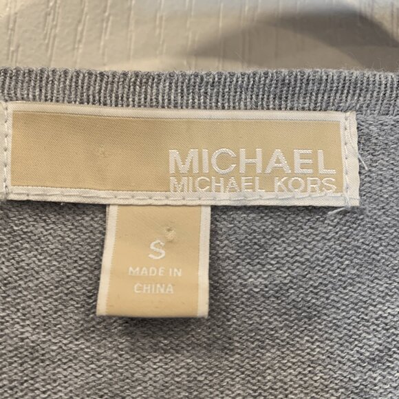 Michael Kors Zip-Up Sweater – Women’s Small, Grey, Stylish & Cozy - Picture 2 of 6